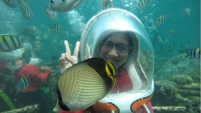 Ocean walker di Tanjung Benoa, Bali