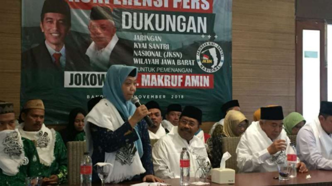 Khofifah Anggap Elektabilitas Jokowi-Ma’ruf di Jawa Barat Belum Maksimal