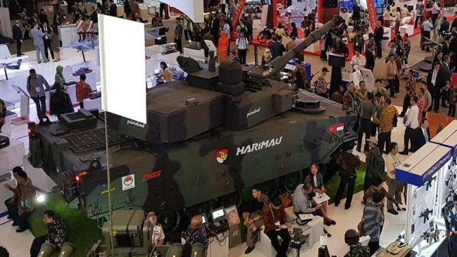 Tank Harimau buatan Indonesia-Turki di Pameran Indo Defence 2018