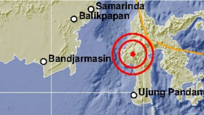 Ilustrasi gempa Sulawesi.