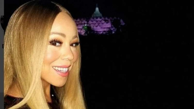 Mariah Carey perlihatkan indahnya Borobudur.