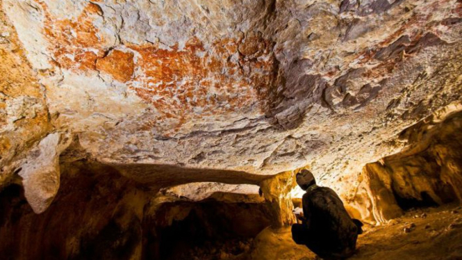 Seni kuno grafiti di gua Kalimantan Timur
