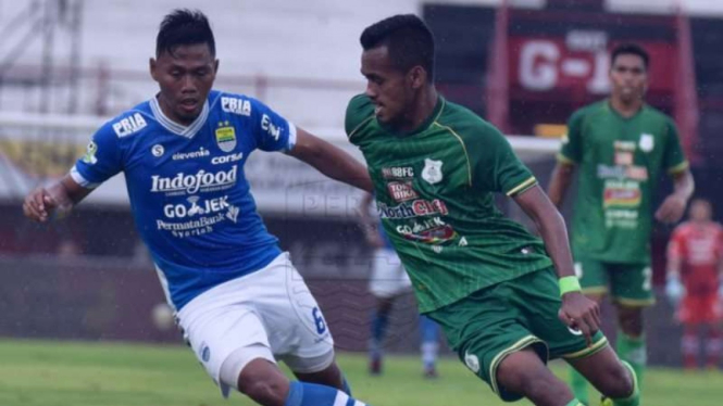 Pertandingan Liga 1 2018 antara Persib Bandung melawan PSMS Medan