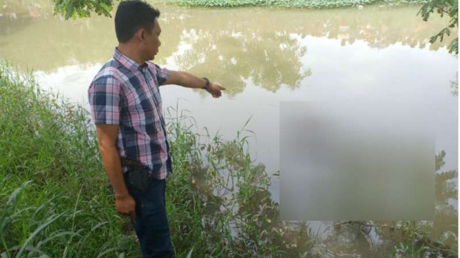 Lokasi temuan mayat sopir Grab di Tangerang