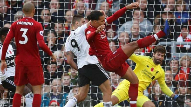 Pertandingan Premier League antara Liverpool melawan Fulham di Anfield