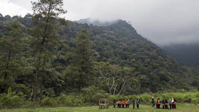 Momen Mengejutkan Dua Pendaki Muda Terjun ke Jurang Gunung Puntang, Salah Satu Alami Patah Tulang