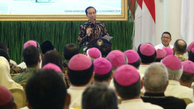 Presiden Joko Widodo di Istana Bogor 12 November 2018