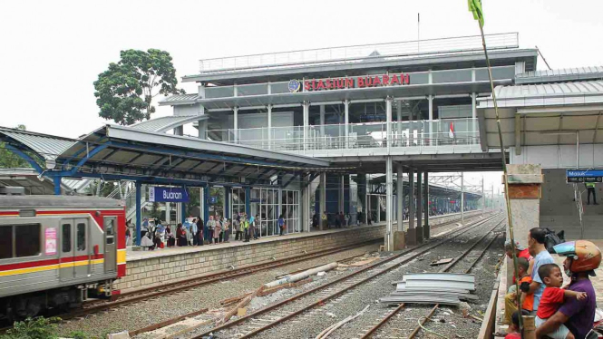 Stasiun Buaran yang baru di kawasan Jakarta Timur