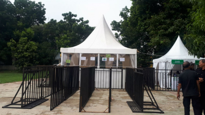 Situasi ticket box Timnas Indonesia versus Timor Leste di Lapangan Blok S