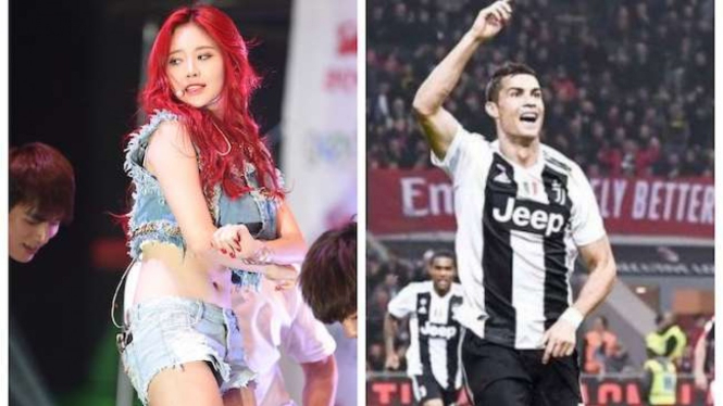 Personil Girl's Day, Yura dan Bintang Juventus, Christiano Ronaldo.