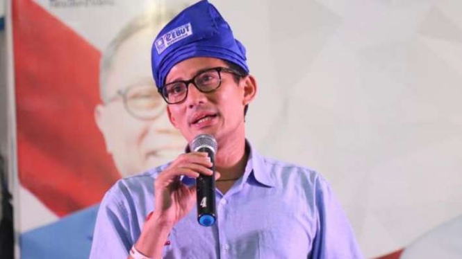 Cawapres Sandiaga Uno.