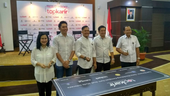Konferensi pers Top Karir Indonesia
