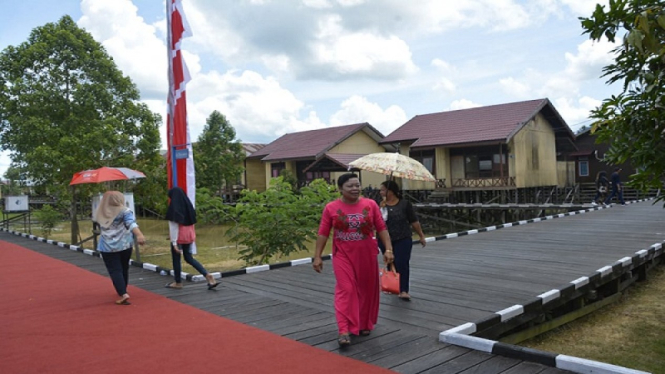 TNI AD melakukan TMMD di Muara Wis, pedalaman Kutai Kertanegara