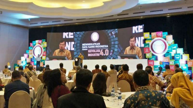 Wapres Jusuf Kalla di acara Tempo Economic Breafing, jakarta.