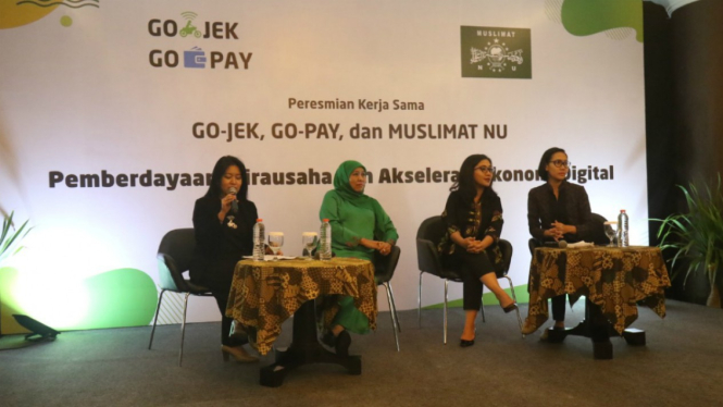 Peresmian kerjasama Go-Jek, Go-Pay, dan Muslimat NU
