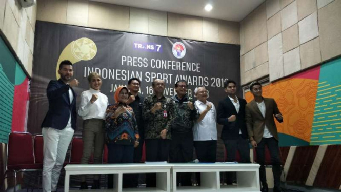 Konferensi pers Indonesian Sport Awards 2018.