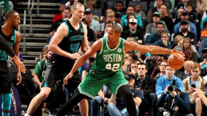 Pertandingan NBA antara Boston Celtics melawan Charlotte Hornets