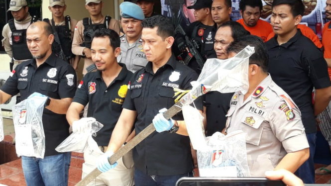 Dok. Polres Jakbar rilis pelaku keributan di diskotek Bandara