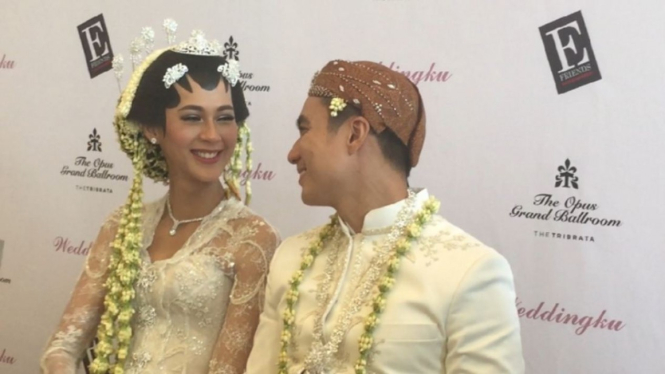 Paula Verhoeven dan Baim Wong resmi menikah