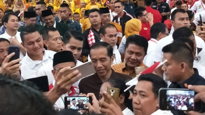 Capres nomor urut 01, Joko Widodo kampanye di Sumsel