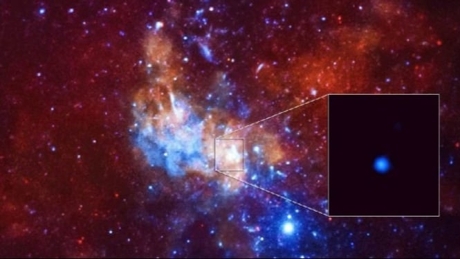 Lubang hitam (black hole) di pusat Galaksi Bima Sakti.