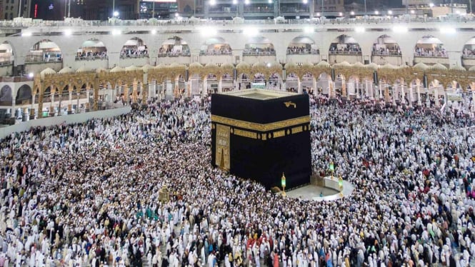 Jemaah di Masjidil Haram, Mekah.