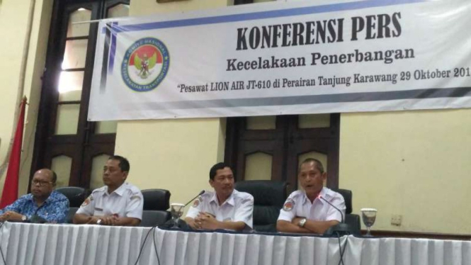 Konferensi Pers KNKT soal Lion JT 610.