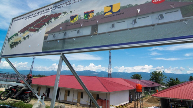 Pembangunan Hunian Sementara di Palu