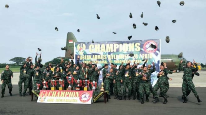 Tim TNI Angkatan Darat juara umum ASEAN Armies Rifle Meet (AARM) 2018