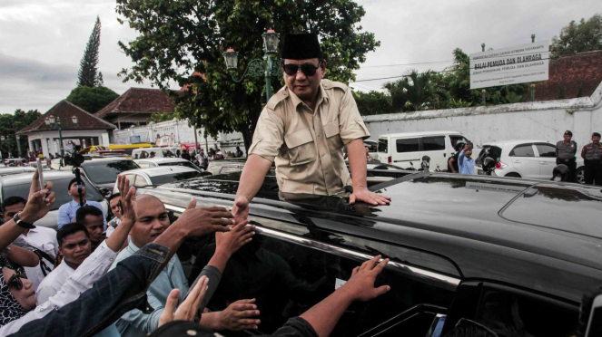 Calon Presiden nomor urut 02, Prabowo Subianto