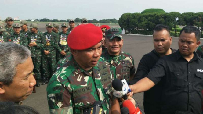 Danjen Kopassus Mayjen TNI Eko Margiono di Halim Perdanakusuma, Jakarta