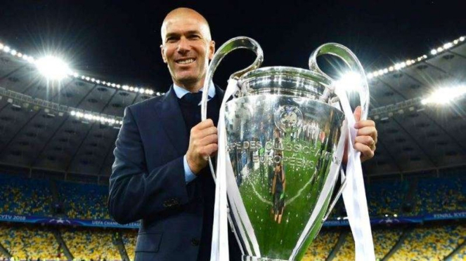 Zinedine Zidane saat masih melatih Real Madrid