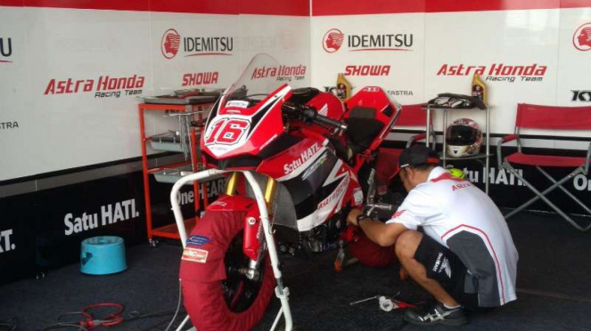 Suasana paddock Indonesia di Asia Road Racing Championship (ARRC)