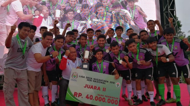 Kompetisi Liga Desa Nusantara seri Nasional 2018 oleh Kemendesa.