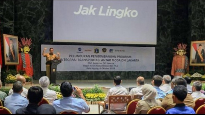 Program Jak Lingko yang diluncurkan Pemerintah Provinsi DKI Jakarta.