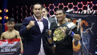 Rintihan Ade Permana Gagal Raih Sabuk Abadi