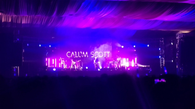 Konser Calum Scott di Jakarta.