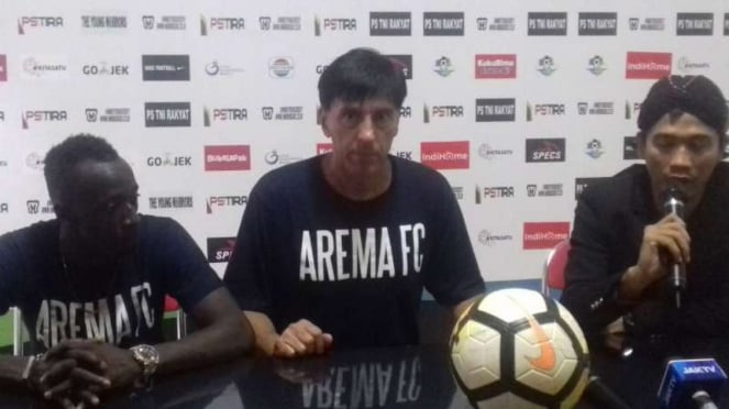 Pelatih Arema FC, Milan Petrovic.