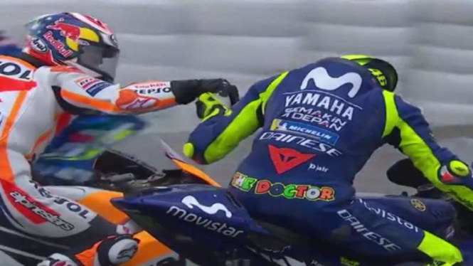 Dani Pedrosa dan Valentino Rossi.