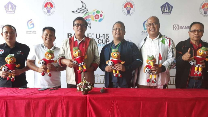 Konferensi pers Bali IFC U-15 Menpora Cup di Bali