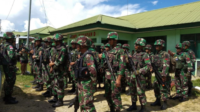 Persiapan proses evakuasi pekerja Trans Papua pasca penembakan oleh KKB