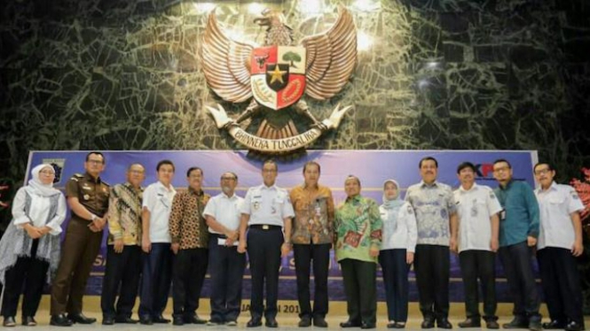 Pemprov DKI saat peluncuran Program Jakarta Satu di Balai Kota, (17/1).