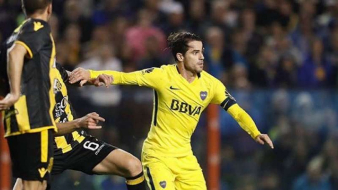 Gelandang Boca Juniors, Fernando Gago.