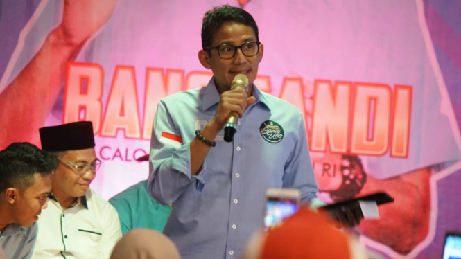 Cawapres nomor urut 02 Sandiaga Uno