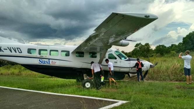 Pesawat Susi Air Tergelincir di Mappi, Papua