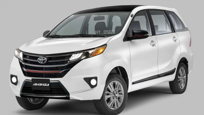 Gambar rekaan Toyota Avanza baru