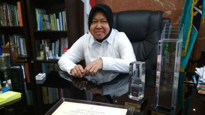 Wali Kota Surabaya Tri Rismaharini. 