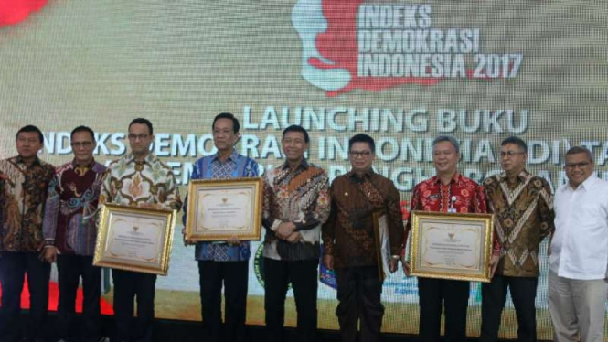 Empat provinsi raih penghargaan nilai tertinggi  Indeks Demokrasi Indonesia 