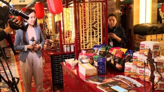 Pameran produk Indonesia di Beijing, China.
