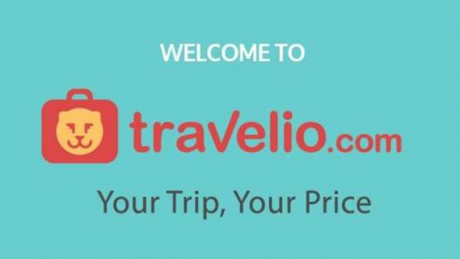 Aplikasi Travelio.com.